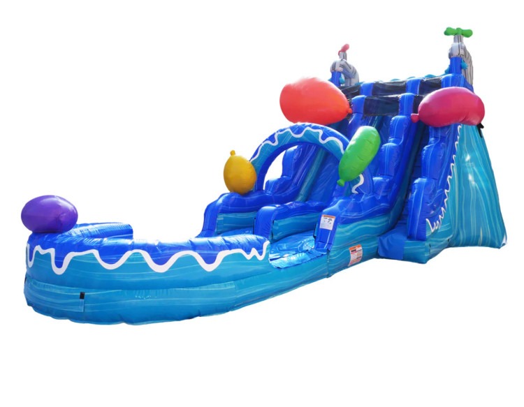 Dual Lane Water Slides