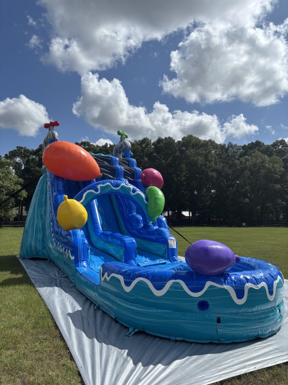 20ft Water Balloon Dual Lane Water Slide
